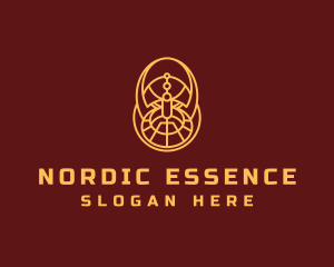 Nordic - Viking Warrior Avatar logo design