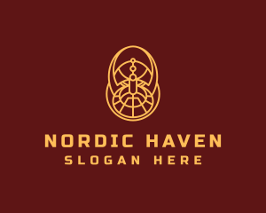 Nordic - Viking Warrior Avatar logo design