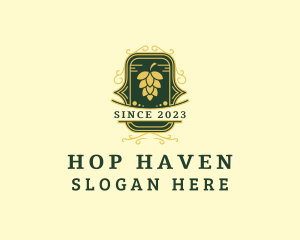 Beer Hops Brewery logo design