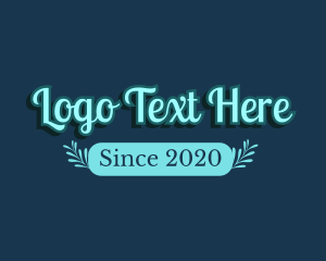 Magic - Blue Magical Text logo design