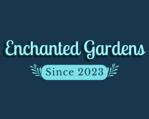 Wonderland - Blue Magical Text logo design