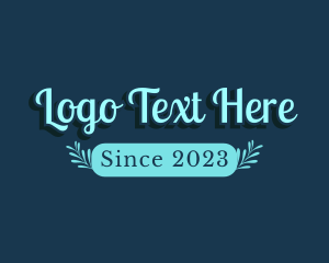 Fairy Tale - Blue Magical Text logo design