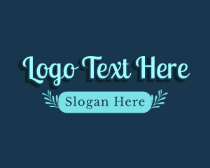 Blue Magical Text Logo