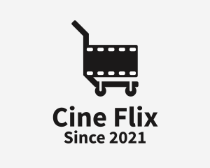 Movie - Movie Film Cart logo design