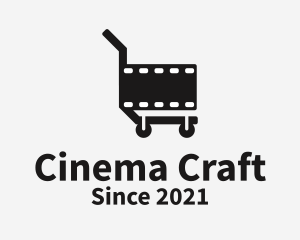Filmmaking - Movie Film Cart logo design