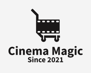 Movie - Movie Film Cart logo design