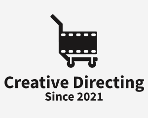Directing - Movie Film Cart logo design
