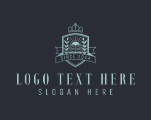 Elearning - Academic Learning School logo design