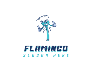 Mop - Cleaning Mop Janitorial logo design