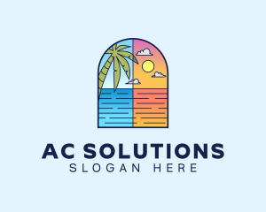 Aqua Ocean Sea logo design