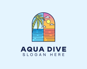 Diving - Aqua Ocean Sea logo design