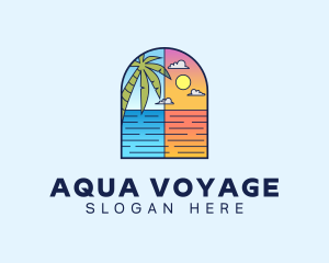 Aqua Ocean Sea logo design