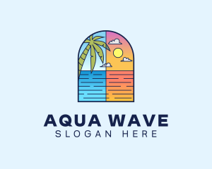 Ocean - Aqua Ocean Sea logo design
