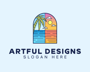 Aqua Ocean Sea logo design