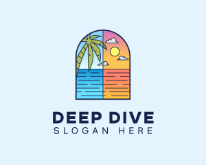 Aqua Ocean Sea logo design