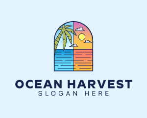 Aqua Ocean Sea logo design