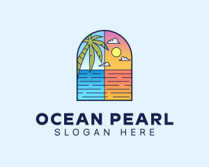 Aqua Ocean Sea logo design