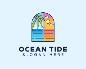 Aqua Ocean Sea logo design