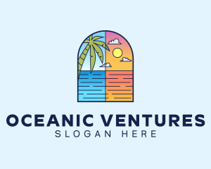 Aqua Ocean Sea logo design