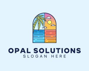 Aqua Ocean Sea logo design