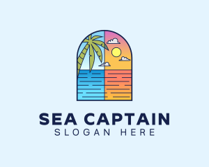 Aqua Ocean Sea logo design