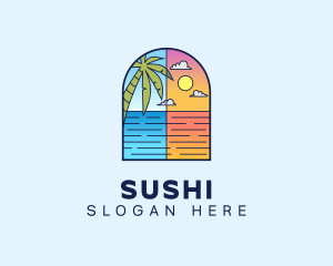 Aqua Ocean Sea logo design