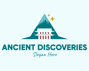 Asian Mountain Temple  logo design