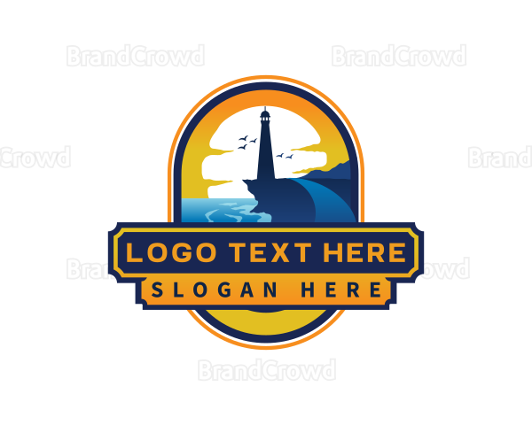 Lighthouse Trail Sunset Logo