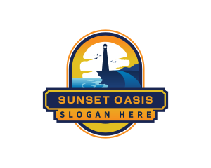 Sunset - Lighthouse Trail Sunset logo design