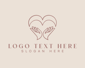 Charity - Charity Hand Heart Donation logo design