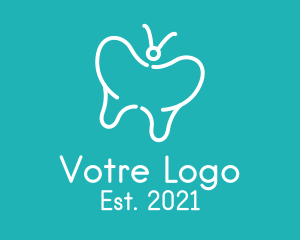 Oral Care - Butterfly Dental Clinic logo design