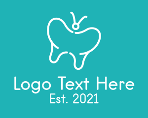 Oral Surgery - Butterfly Dental Clinic logo design