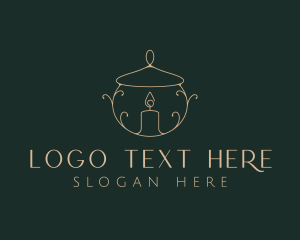 Lenten - Decorative Lamp Candle logo design