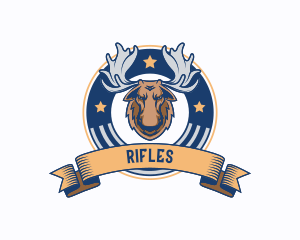 Wildlife Moose Animal Logo