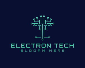 Tree Circuit Electronics logo design