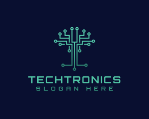 Electronics - Tree Circuit Electronics logo design