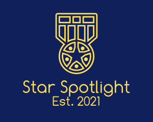 Star Medal Award  logo design