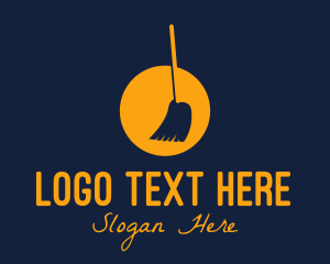 Hygiene - Broom Household Cleaning logo design