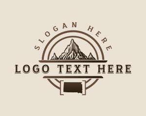 Map - Mountain Peak South Dakota logo design