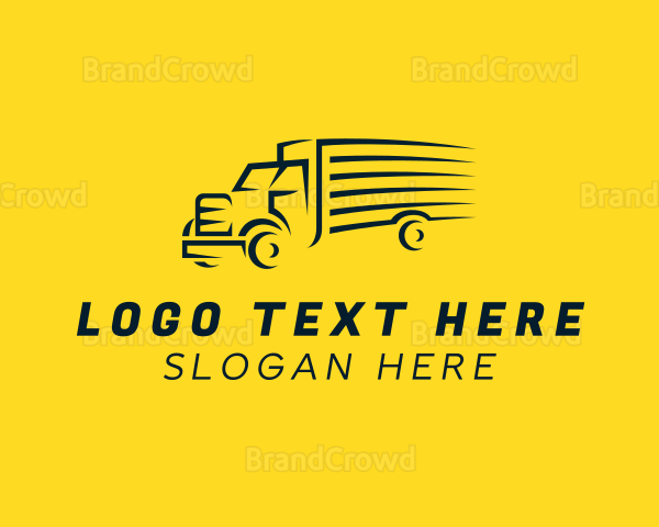 Logistics Truck Shipping Logo