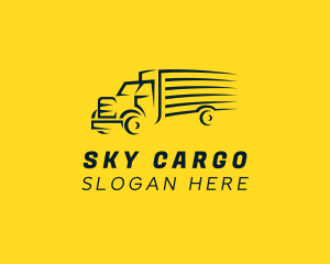 Logistics Truck Shipping logo design