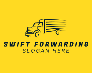 Logistics Truck Shipping logo design