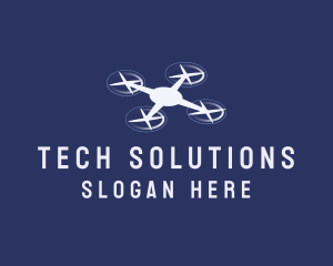 Flying Drone Tech Logo