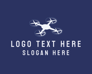 Drone Racing - Flying Drone Tech logo design