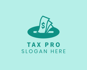 Taxation - Dollar Bill Cash logo design