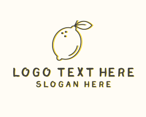 Food - Fresh Natural Lemon logo design