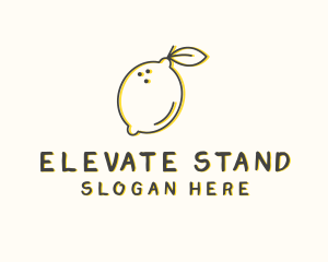 Fresh Natural Lemon logo design