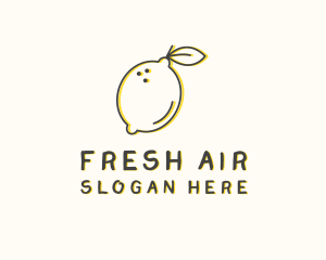 Fresh Natural Lemon logo design