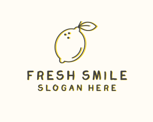 Fresh Natural Lemon logo design