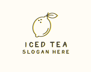 Fresh Natural Lemon logo design